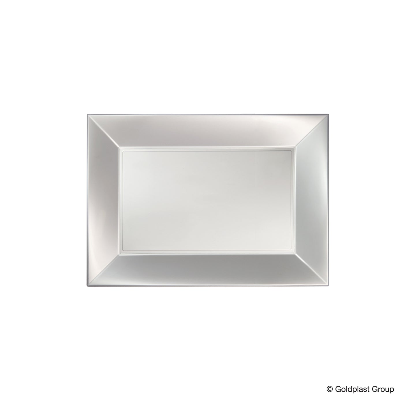 PIATTO RETT. PP - BIANCO PERLÉ - 345MMX