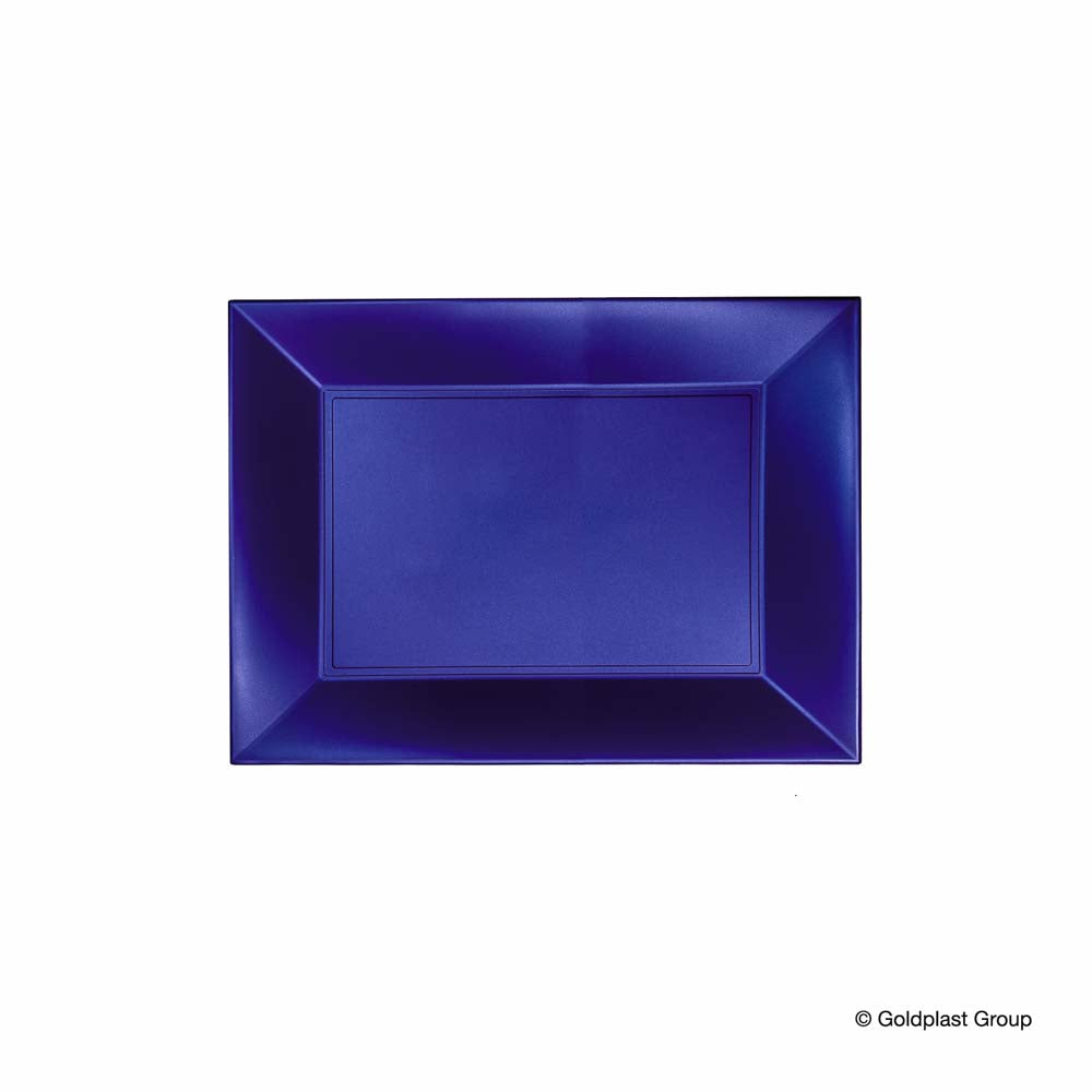 PIATTO RETT. PP - BLU PERLE' - 345MMX