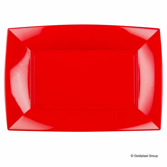 PIATTO RETT. NICE PP - ROSSO CHINA - 34