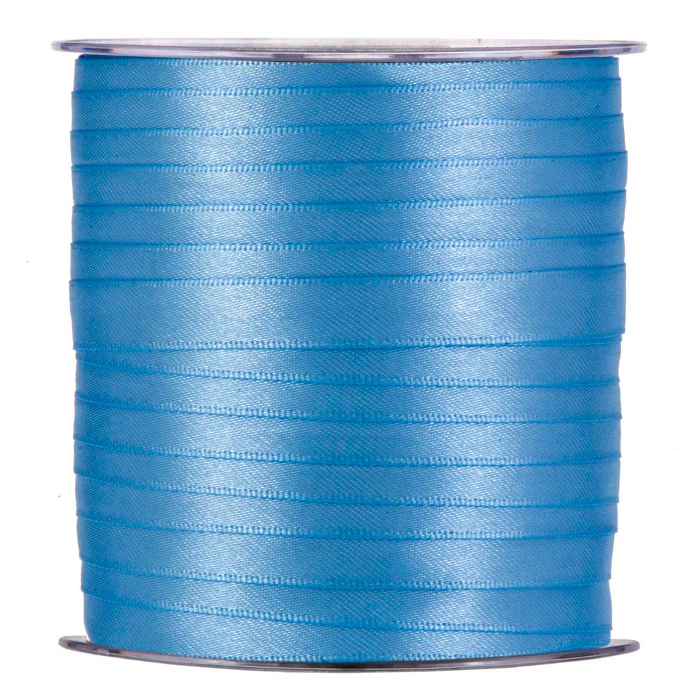 NASTRO DOPPIO RASO AZZURRO 10 MM X 100 M