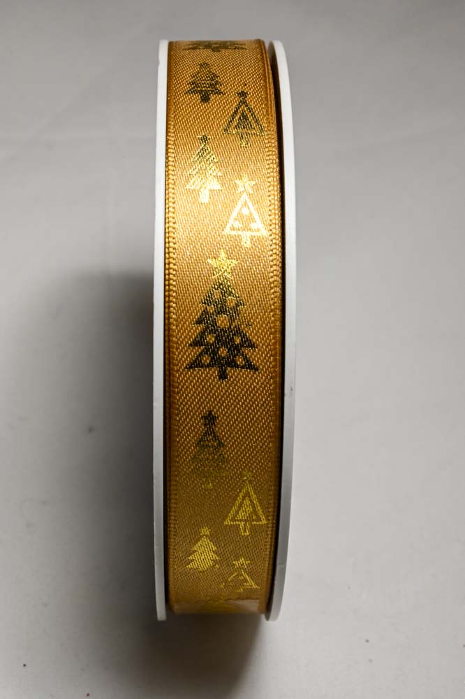 Nastro Alberelli Mm15X25Mt Gold/Gold