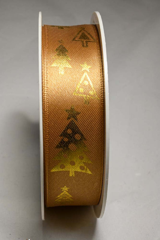NASTRO ALBERELLI MM25X25MT GOLD/GOLD