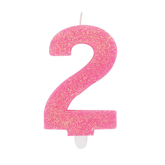 NUM. 2 DI CERA SWEETY FUXIA GLITTER