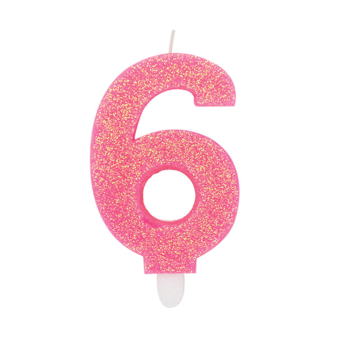 NUM. 6 DI CERA SWEETY FUXIA GLITTER