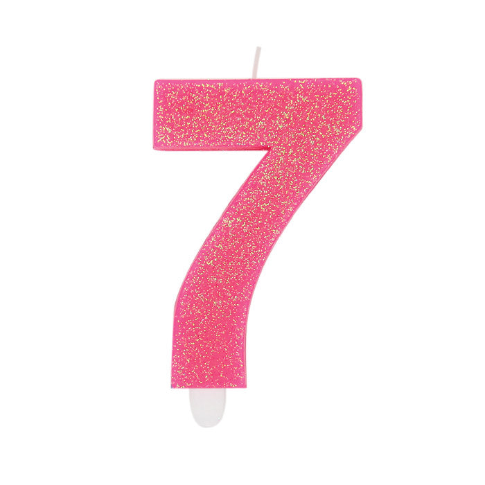 NUM. 7 DI CERA SWEETY FUXIA GLITTER