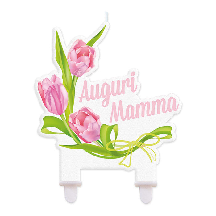 CAND. SAGOMATA CM. 12*12 AUGURI MAMMA