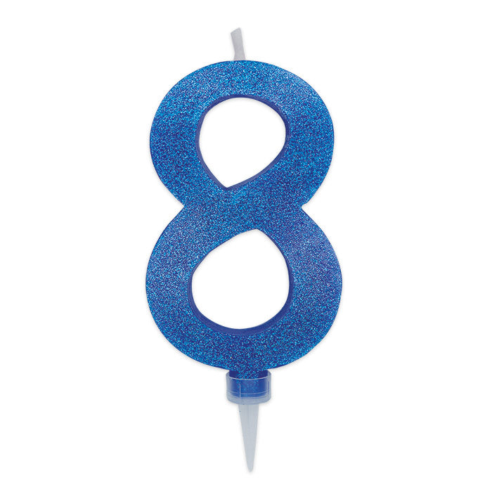 NUM. 8 MAX DI CERA SWEETY BLU GLITTER