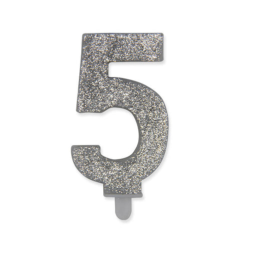 NUM. 5 DI CERA SWEETY ARGENTO GLITTER