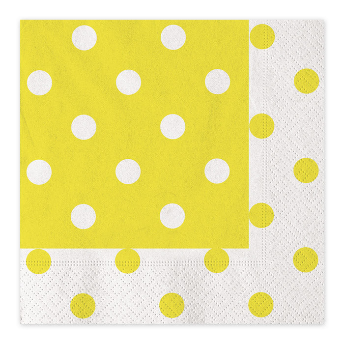 20 TOV.LI CM.33 X 33 POIS GIALLO