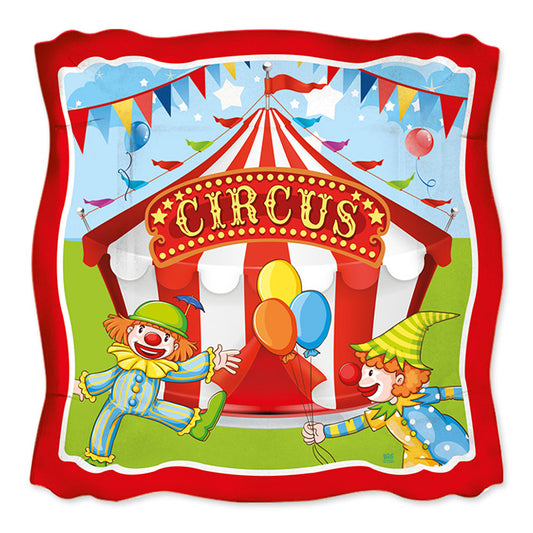 8 PIATTI CM.24 X 24 CIRCUS PARTY