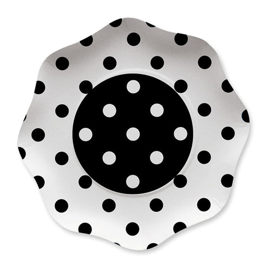 10 PIATTI CM.23 POIS NERO
