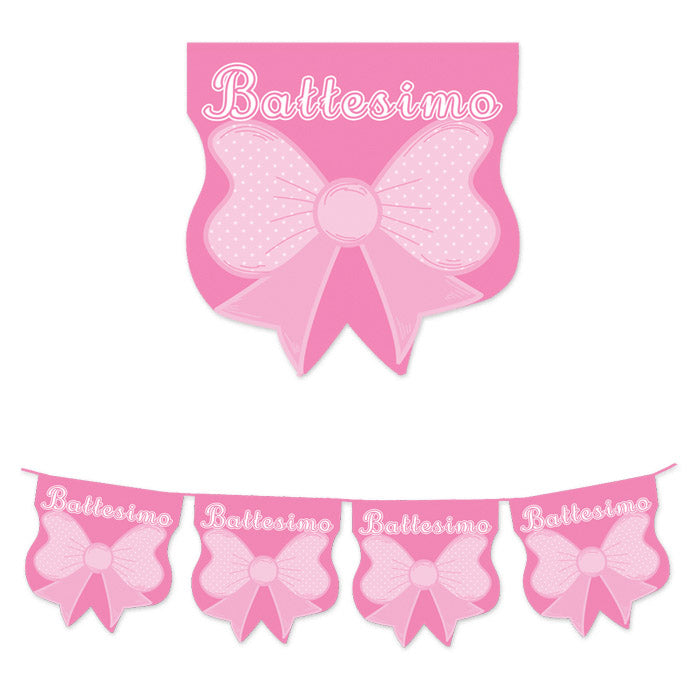 FESTONE BAND. IN PLASTICA BATTESIMO BABY