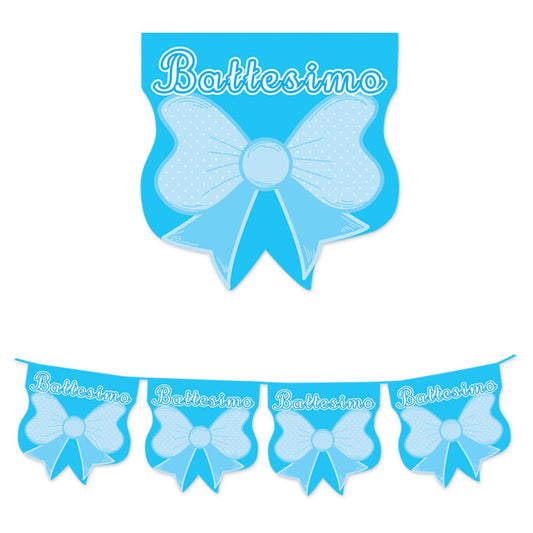 FESTONE BAND. IN PLASTICA BATTESIMO BABY