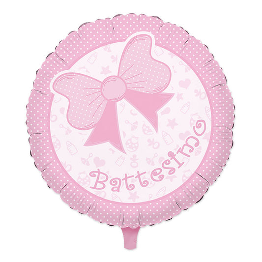 PALLONCINI MYLAR TONDO CM.45 BATTESIMO BABY R