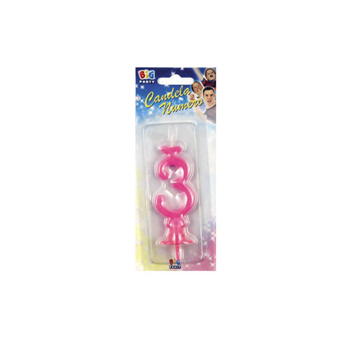 NUM. 3 DI CERA FUXIA