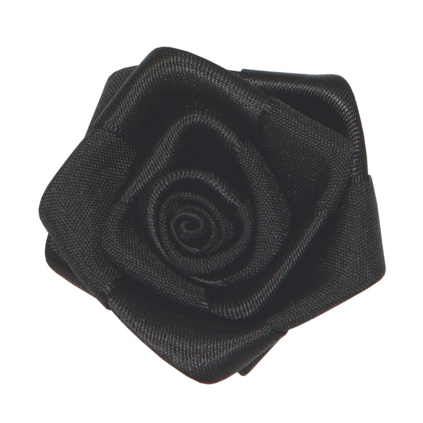 SATIN ROSE (15PCS) CM4,5 BLACK