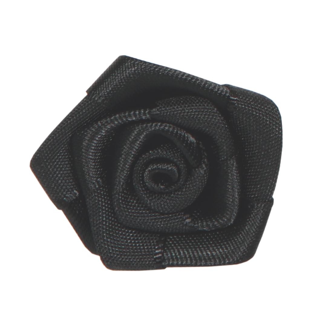 SATIN ROSE (24PCS) CM2,5 BLACK