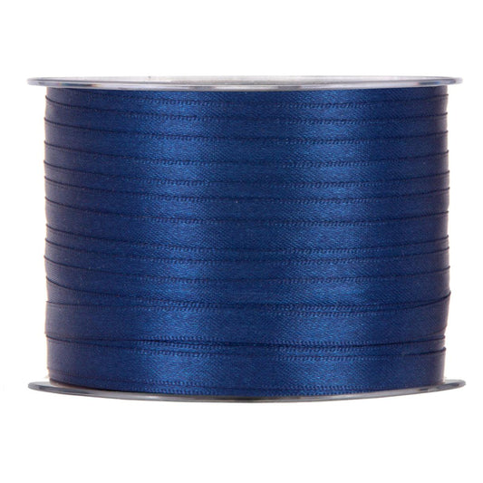 NASTRO DOPPIO RASO BLU BRILLANTE