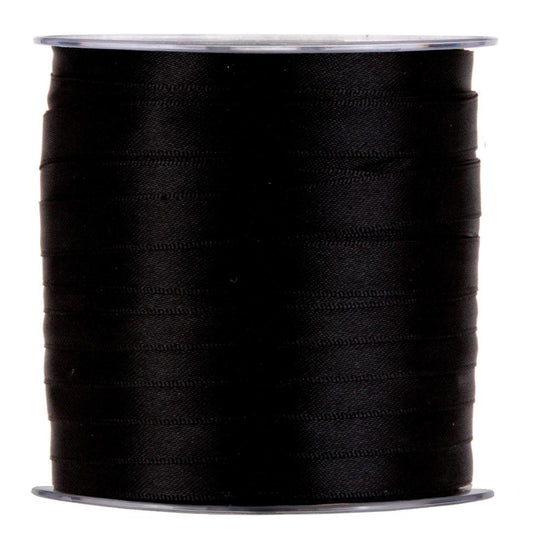 NASTRO DOPPIO RASO NERO 10 MM X 100 M