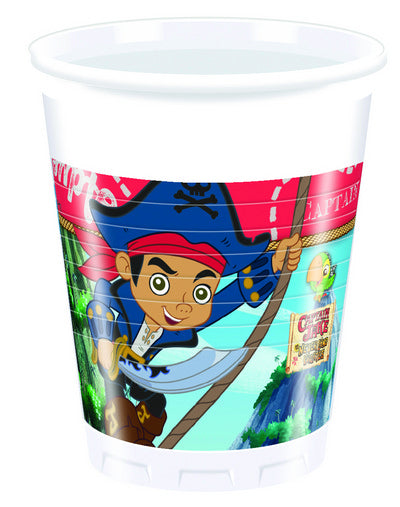 BICCHIERE PLAST. 8 PZ * CAPTAIN JAKE