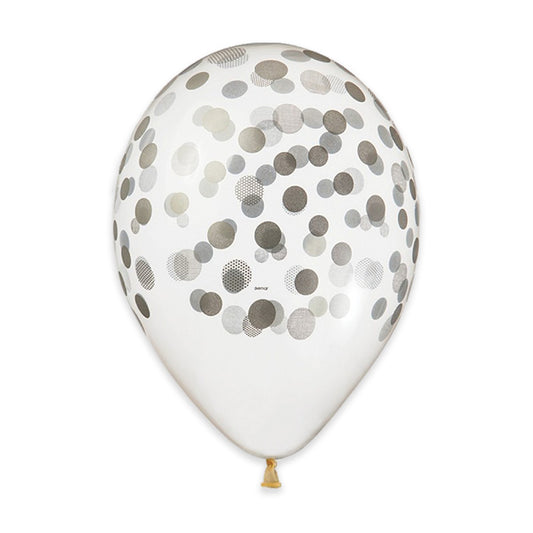 50 PALLONCINI ALL AROUND 13" (CM.33) CONFETTI