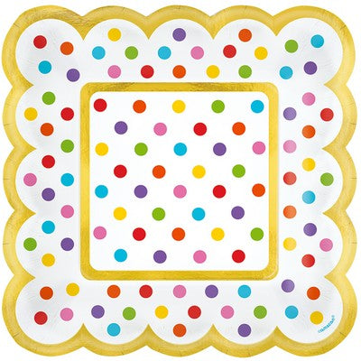 36 PLATES PAPER MINIS SQUARED RAINBOW