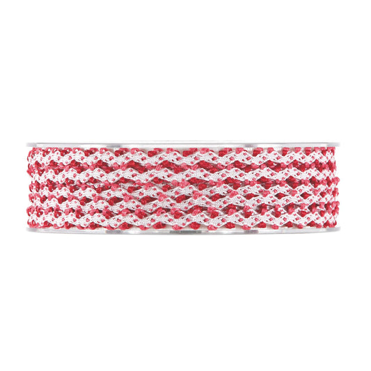 PASSAMANERIA BIANCO+ROSSO+ROSA 25 M