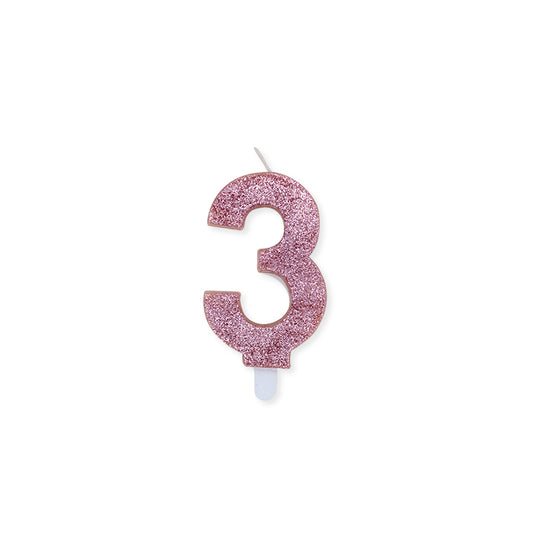 NUM. 3 DI CERA SWEETY ROSE GOLD GLITTER