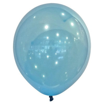 100 LATEX BALL. DECO DROPLETS BLUE 12CM/