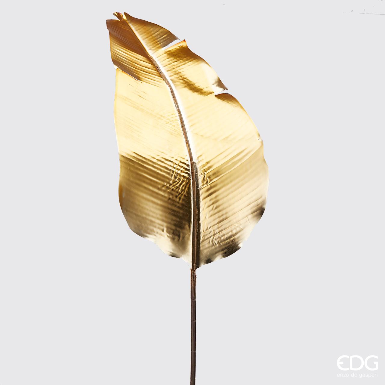 FOGLIA DI BANANO ORO METALLIZZATA H.106