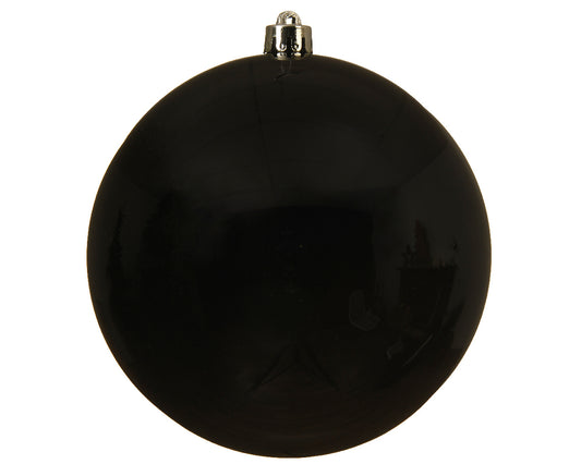 SFERA PLASTICA LUCIDA NERA D.14CM