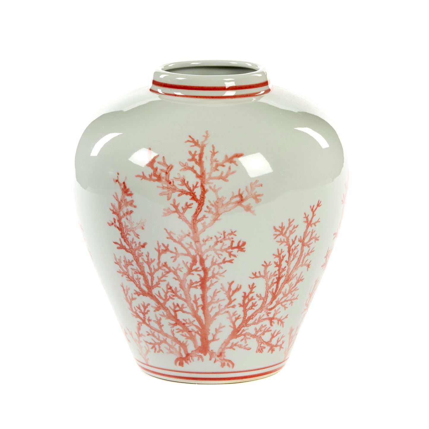 VASO CORALLO WH/RD 24CM