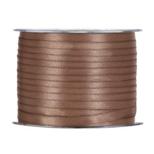 NASTRO DOPPIO RASO MARRONE CHIARO