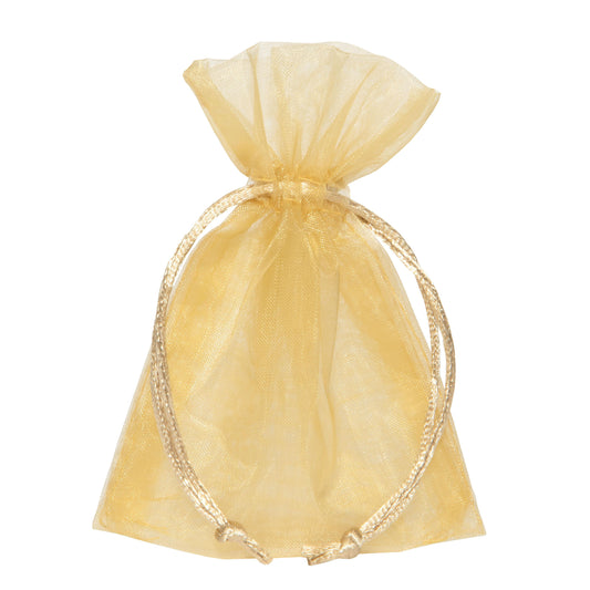 SACCHETTO ORGANZA ORO