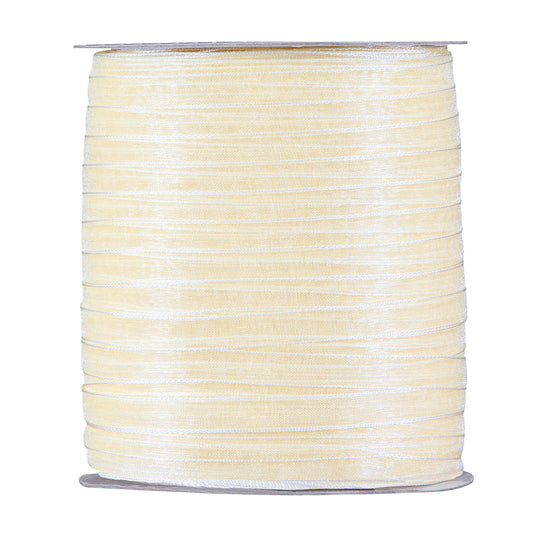 NASTRO ORGANZA EFFETTO LUCENTE CREMA