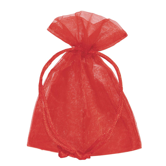 SACCHETTO ORGANZA ROSSO