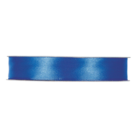 NASTRO DOPPIO RASO BLU BRILLANTE