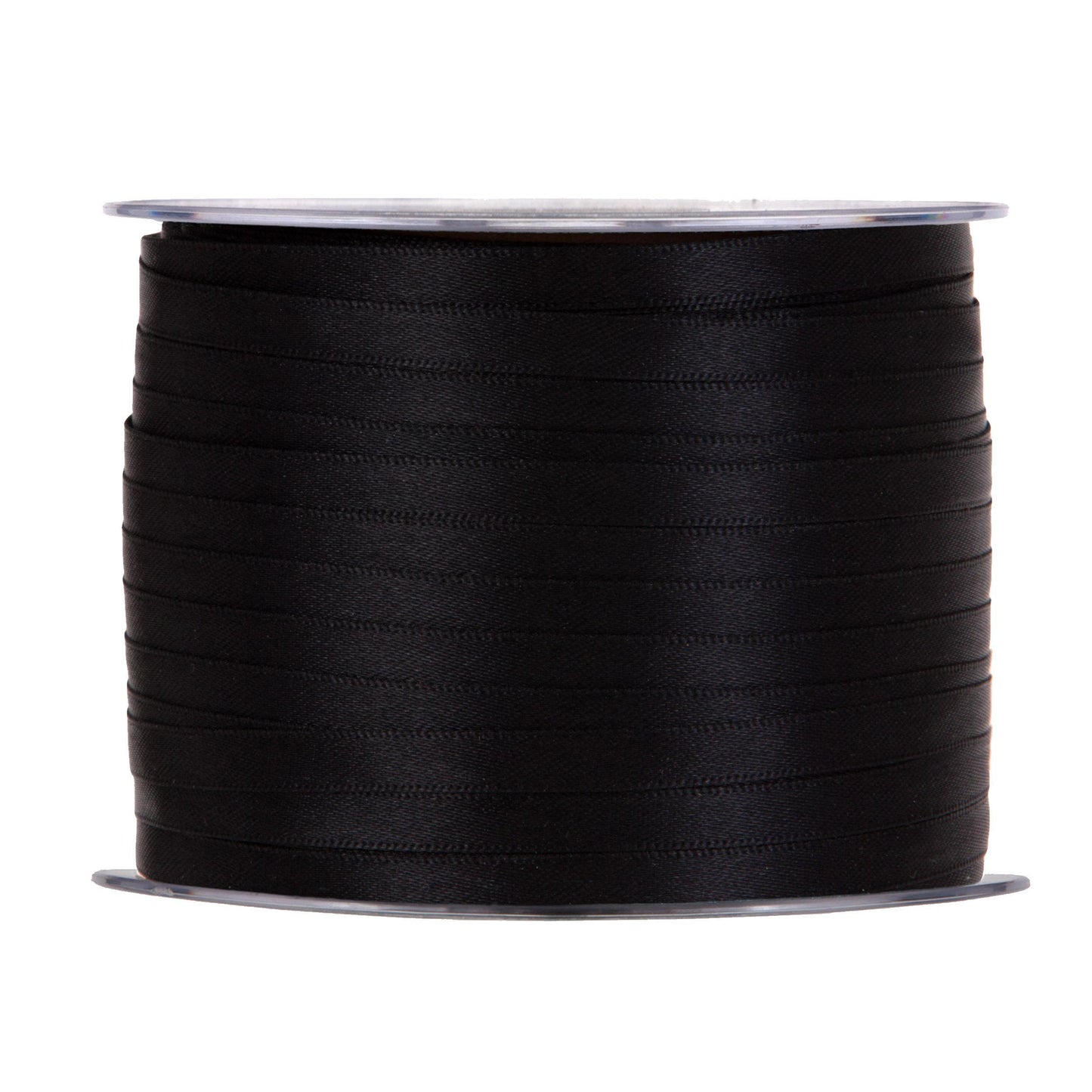 NASTRO DOPPIO RASO NERO 6 MM X 100 M