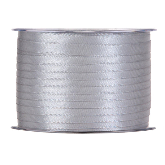 NASTRO DOPPIO RASO ARGENTO 3 MM X 100 M