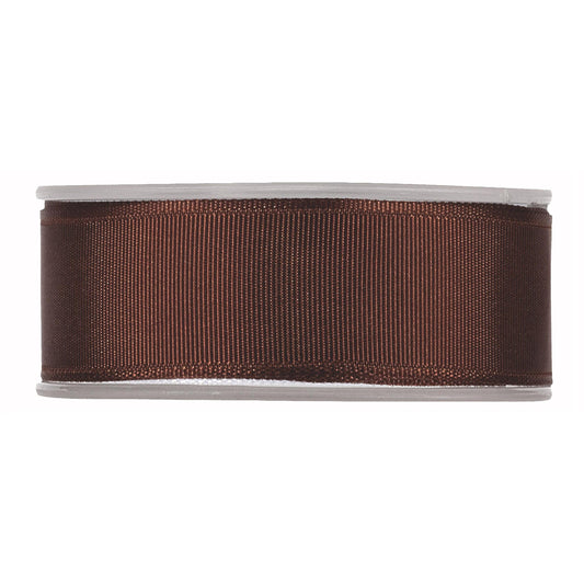 NASTRO GROS-GRAIN MARRONE SCURO