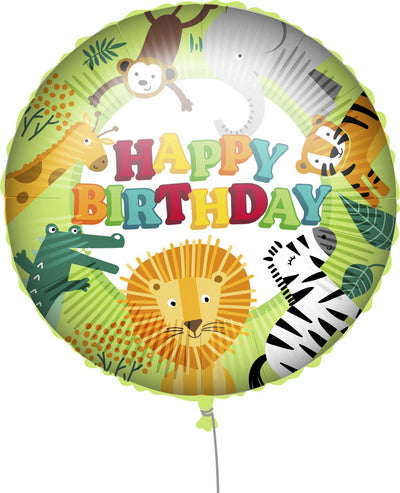 PALLONCINI FOIL 45 CM HAPPY BIRTHDAY JUNGLE
