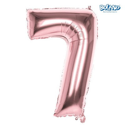PC. FOIL BALLOON NUMBER '7' ROSE GOLD (8