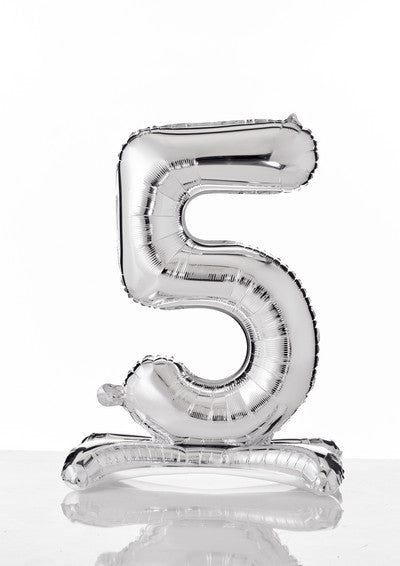 PALLONE FOIL AUTOPORTANTE 40 CM - 5 SILV