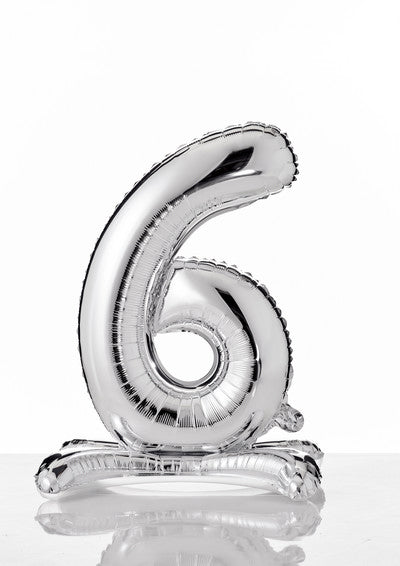 PALLONE FOIL AUTOPORTANTE 40 CM - 6 SILV