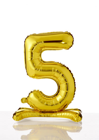 PALLONE FOIL AUTOPORTANTE 40 CM - 5 GOLD