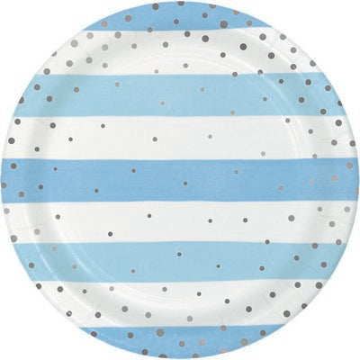 PLT9 12/8CT FOIL BLUE SILV CELEB.