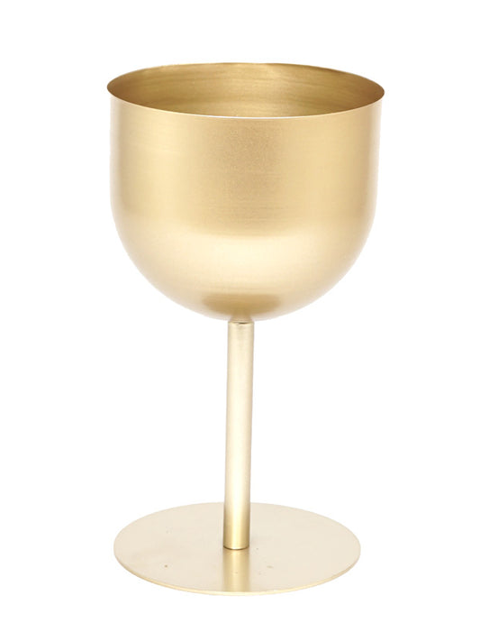 PORTAVASO ORO D.16X28CM METALLO