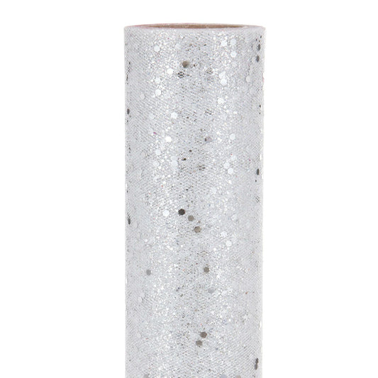 BRILLIANT TULLE CM30X10MT SILVER
