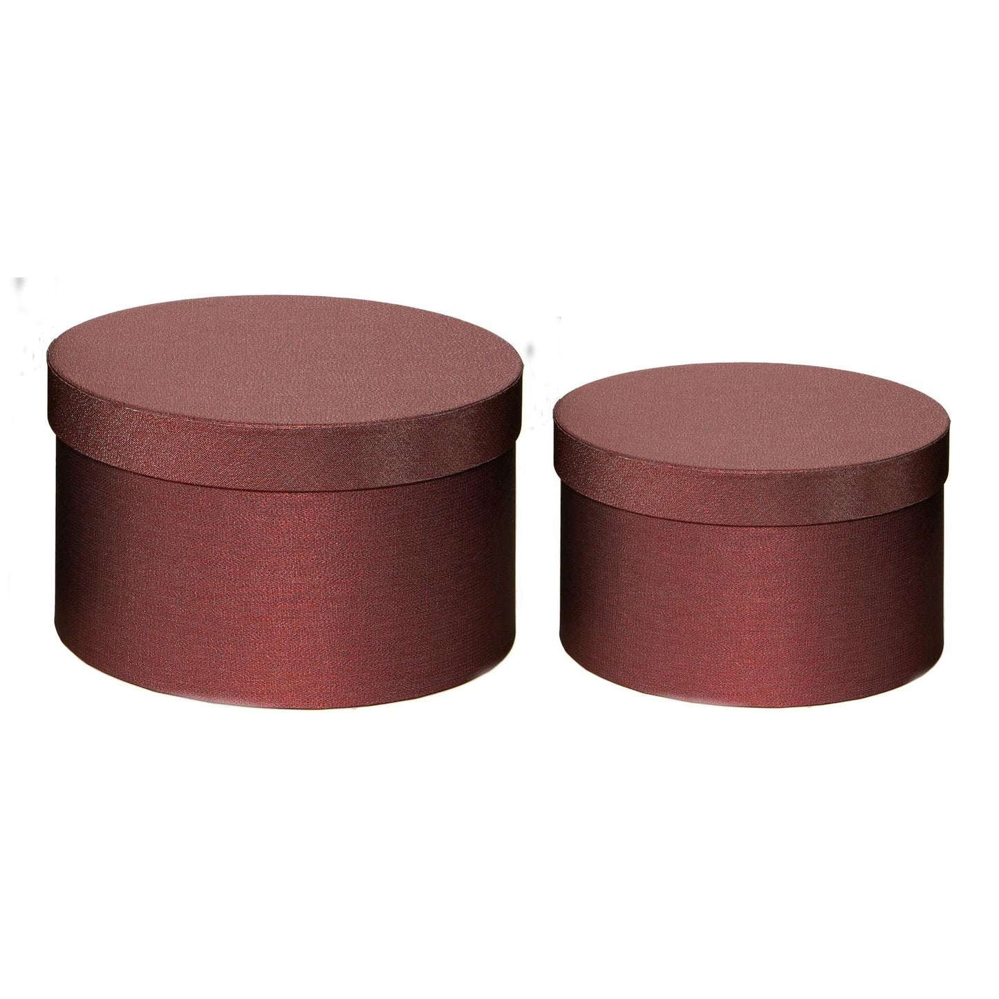 2 Boxes Cmø27,5Xh16 - Cmø25Xh15 Bordeaux