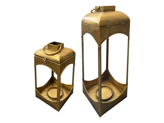 LANTERNE S/2 METALLO P.19X19 H38 GR.23X2
